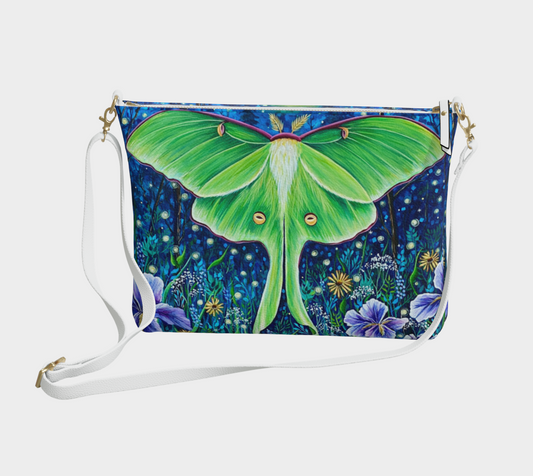 Luna Moth Crossbody Purse