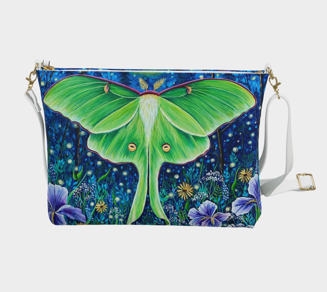Luna Moth Crossbody Purse