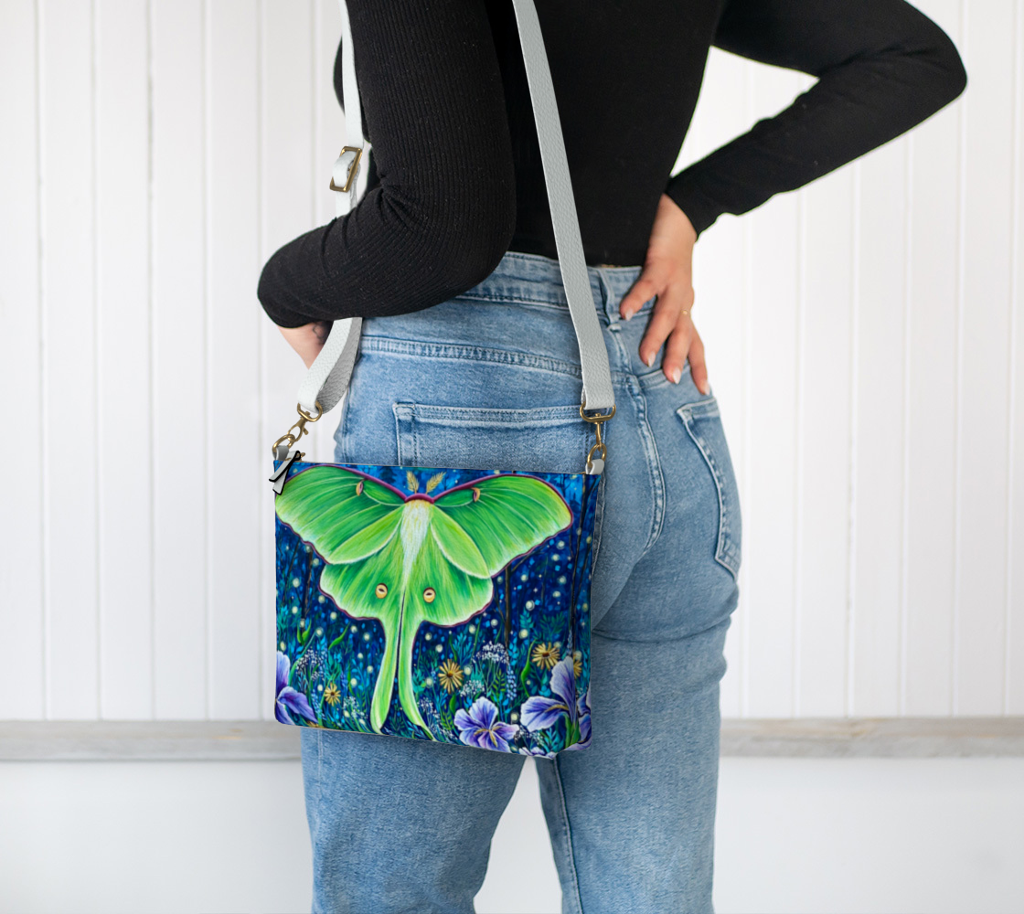 Luna Moth Crossbody Purse