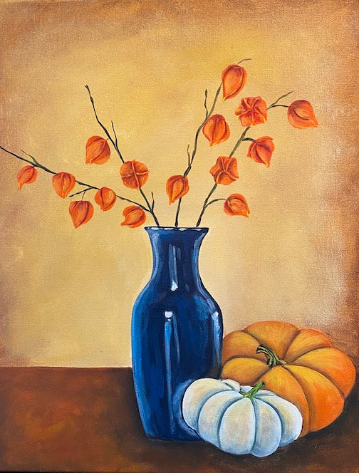 Autumn Still Life Acrylic Paint Class