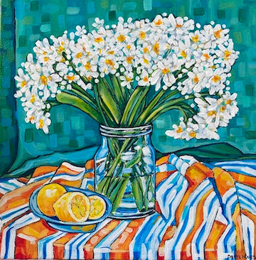 Paperwhite's Still Life Acrylic Painting Class