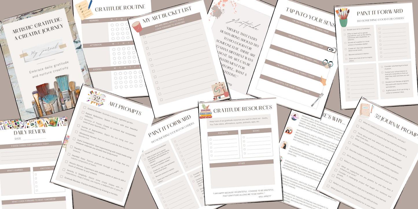 Artistic Gratitude Journal