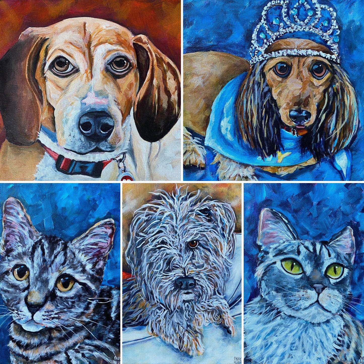 Handpainted Pet Portrait