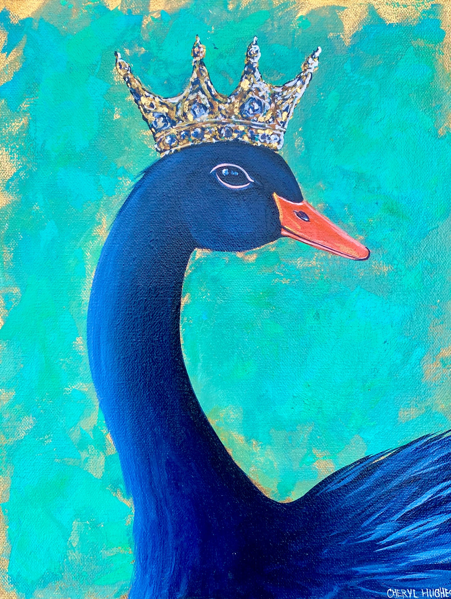 Gilded Grace in Black