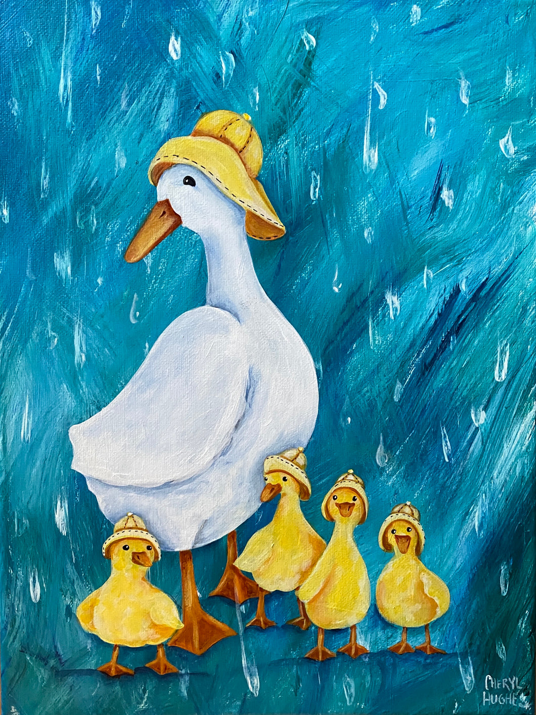 April Showers Acrylic Painting Class