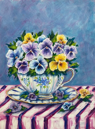 Spring Pansy Still Life