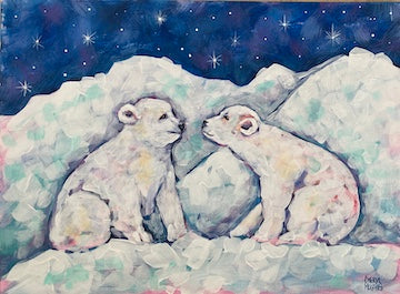 Polar Pals Acrylic Painting Class