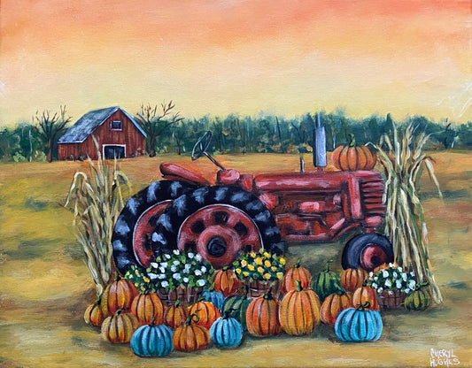 Pumpkin Picking Acrylic Painting Class