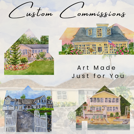 Watercolor House Portrait