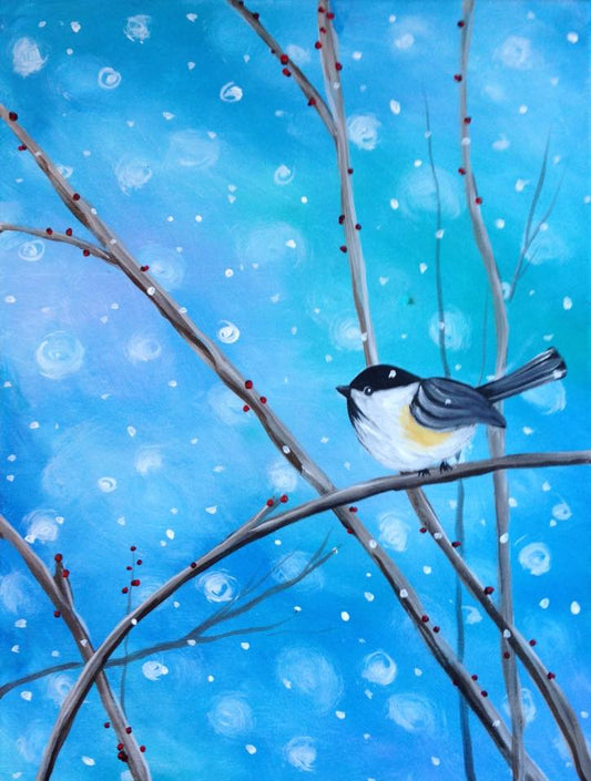 Chickadee Acrylic Painting Class