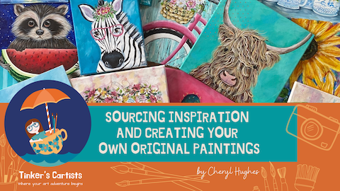 art instruction, mini course, original ideas, step by step, painting,